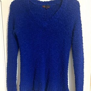 Vibrant Blue Textured Sweater